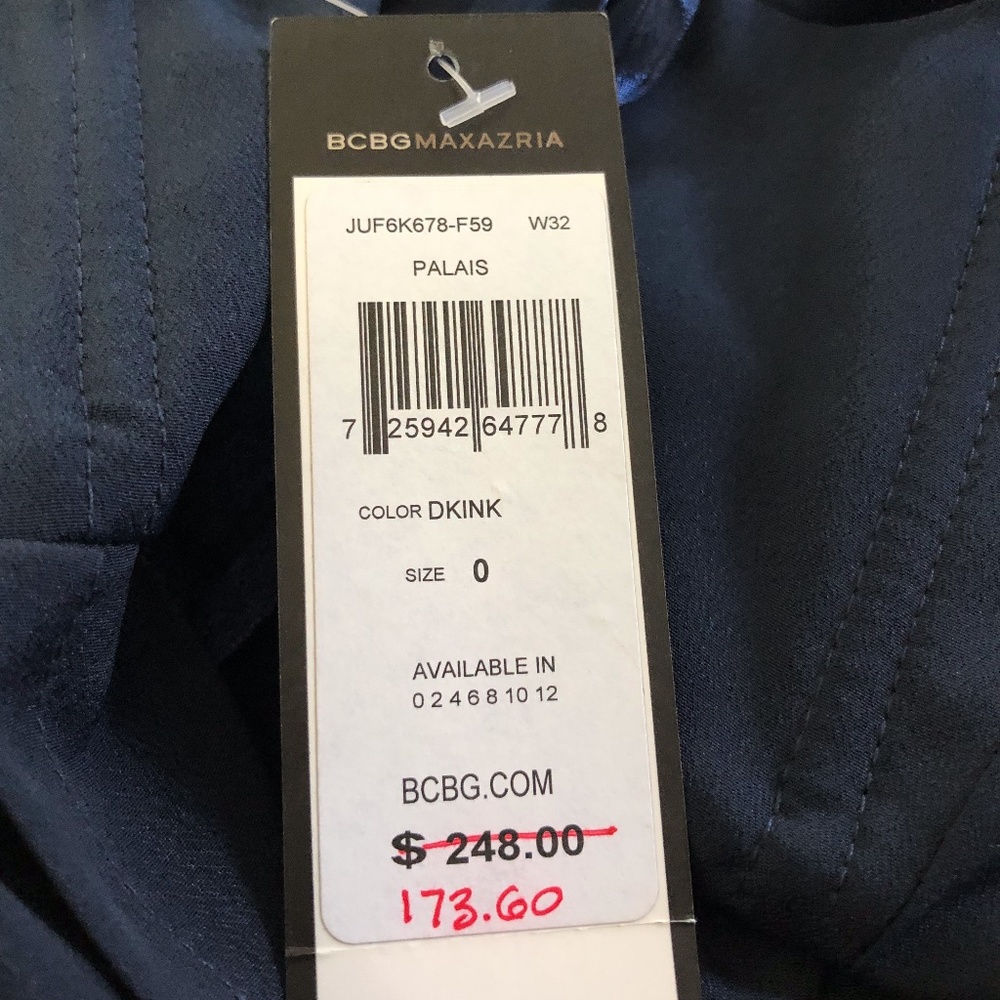 NWT BCBGMAXAZRIA Palais One Shoulder Dress - Picture 10 of 11